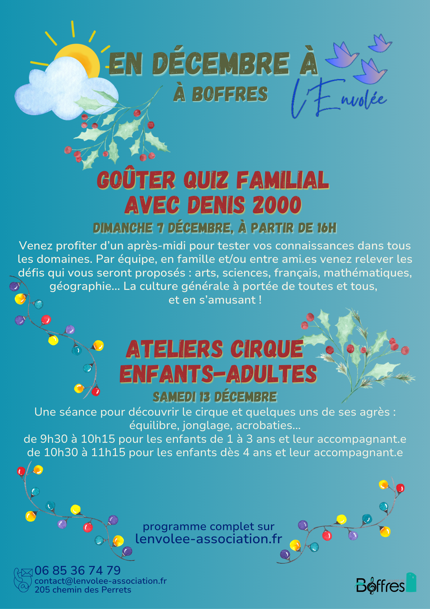 Featured image for “Au mois de décembre à l’Envolée”