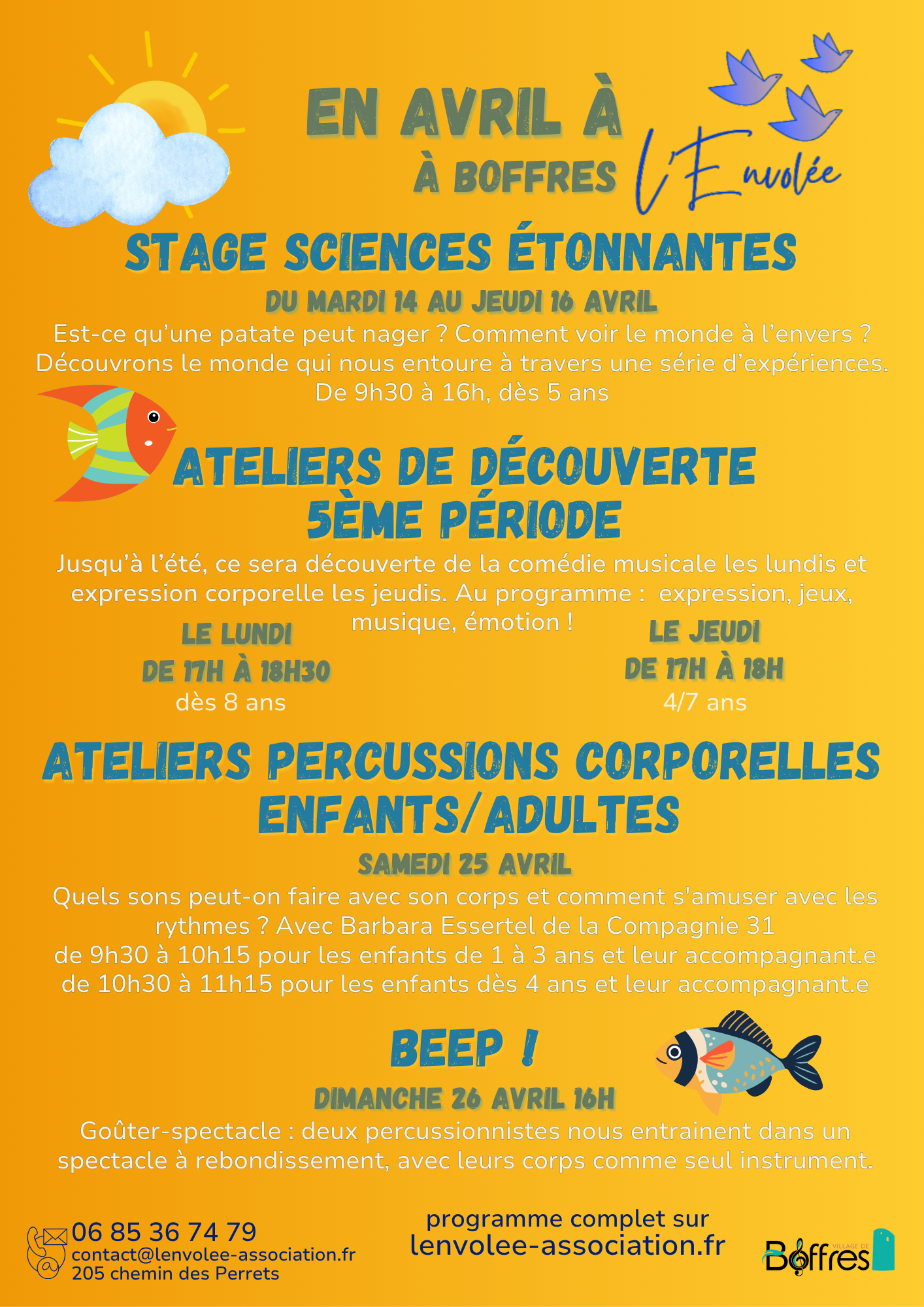 Featured image for “Au mois d&rsquo;avril à l&rsquo;Envolée”